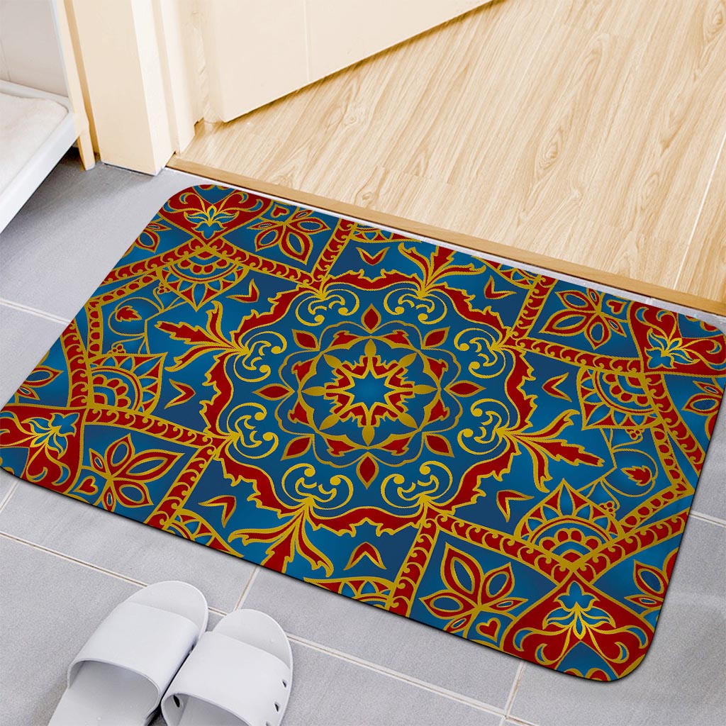 Bohemian Indian Mandala Pattern Print Indoor Door Mat