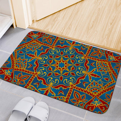Bohemian Indian Mandala Pattern Print Indoor Door Mat