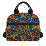 Bohemian Indian Mandala Pattern Print Insulated Lunch Bag