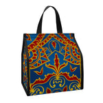 Bohemian Indian Mandala Pattern Print Insulated Lunch Tote