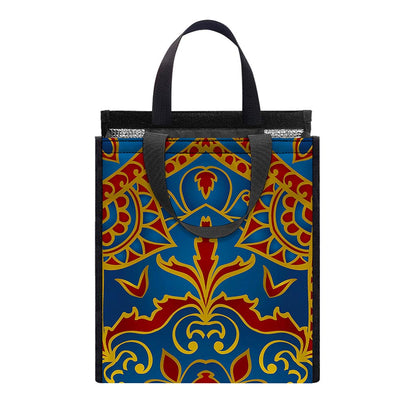 Bohemian Indian Mandala Pattern Print Insulated Lunch Tote