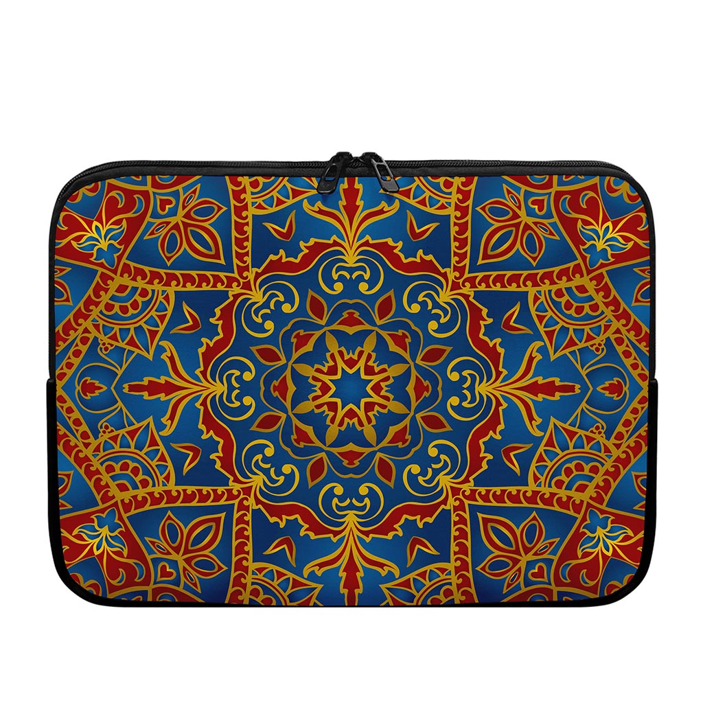 Bohemian Indian Mandala Pattern Print Laptop Sleeve