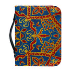Bohemian Indian Mandala Pattern Print Leather Bible Cover
