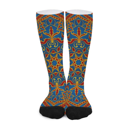 Bohemian Indian Mandala Pattern Print Long Socks