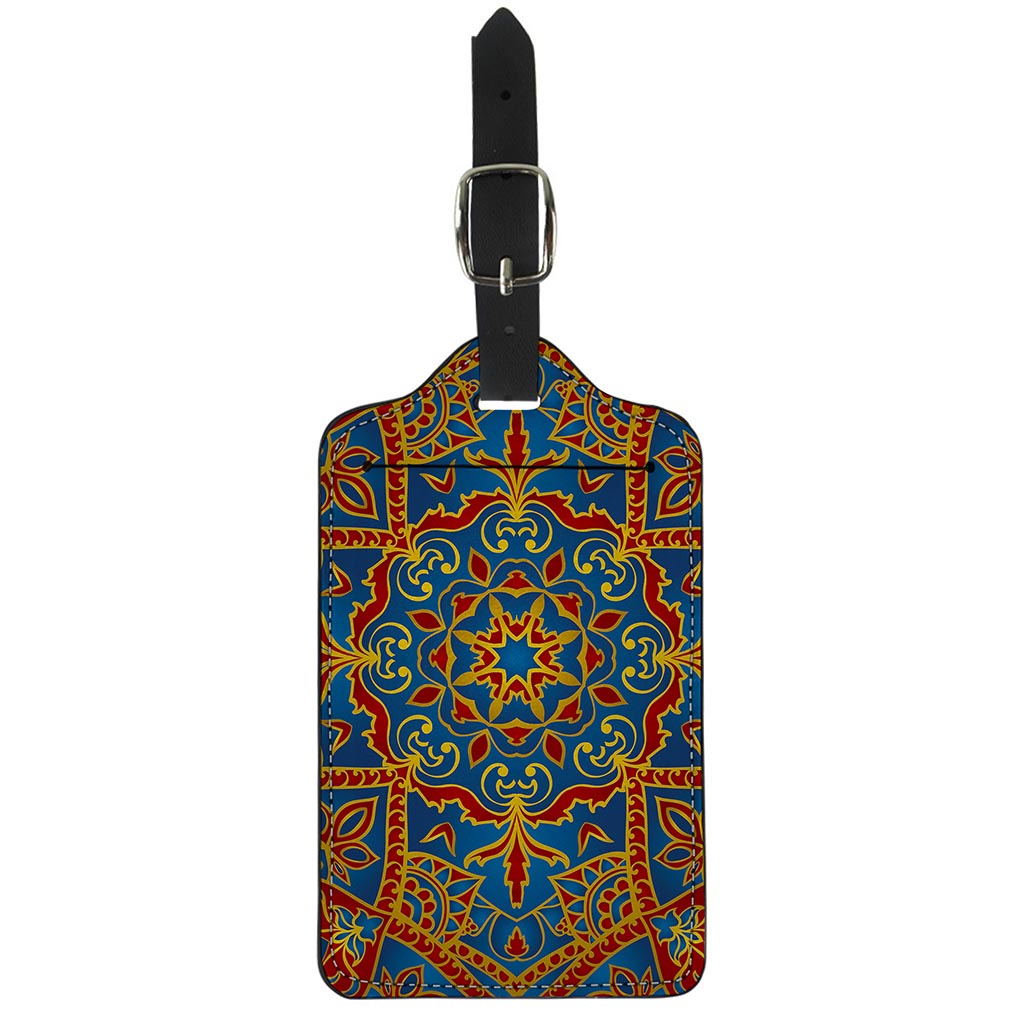 Bohemian Indian Mandala Pattern Print Luggage Tag