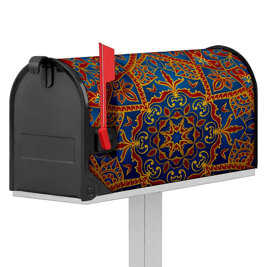 Bohemian Indian Mandala Pattern Print Mailbox Cover