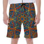 Bohemian Indian Mandala Pattern Print Men's Beach Shorts