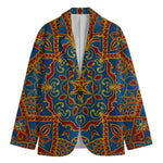 Bohemian Indian Mandala Pattern Print Men's Blazer