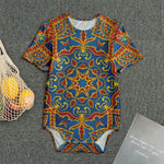 Bohemian Indian Mandala Pattern Print Men's Bodysuit