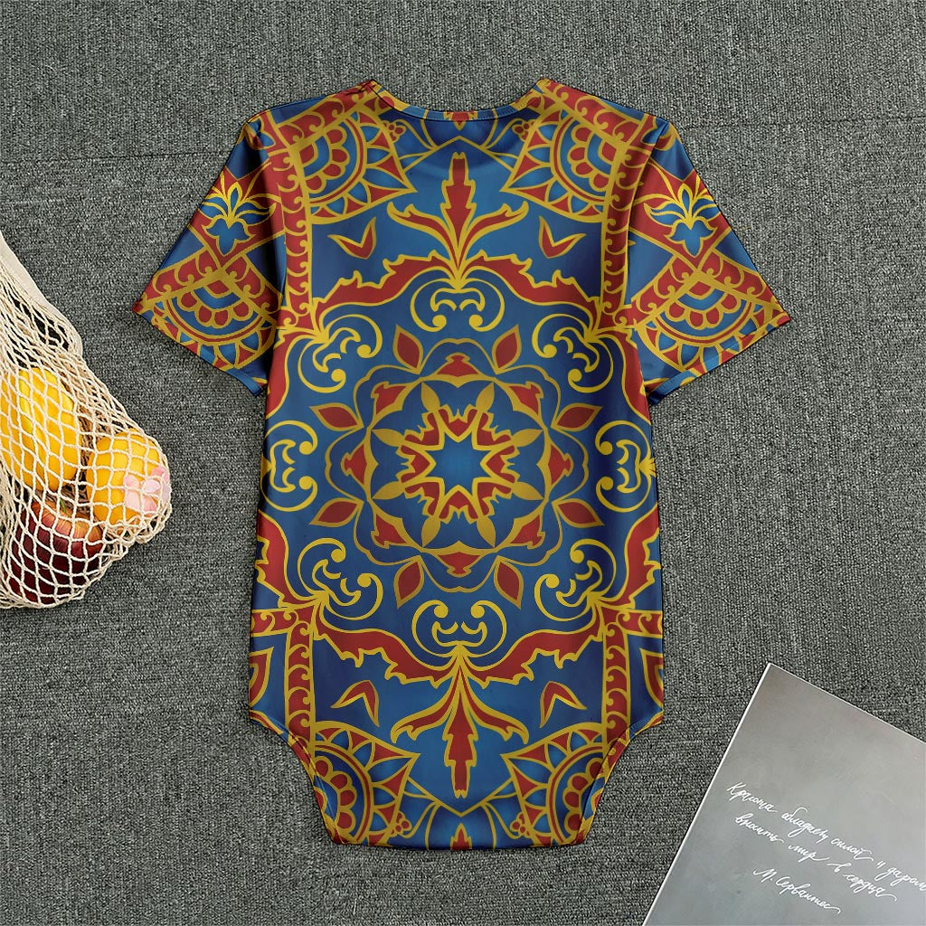 Bohemian Indian Mandala Pattern Print Men's Bodysuit