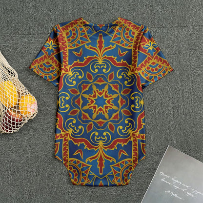 Bohemian Indian Mandala Pattern Print Men's Bodysuit
