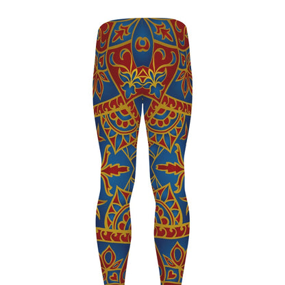Bohemian Indian Mandala Pattern Print Men's leggings