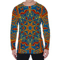 Bohemian Indian Mandala Pattern Print Men's Long Sleeve T-Shirt