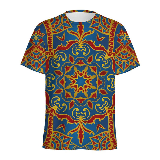 Bohemian Indian Mandala Pattern Print Men's Sports T-Shirt