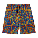 Bohemian Indian Mandala Pattern Print Men's Swim Trunks