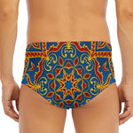 Bohemian Indian Mandala Pattern Print Men's Triangle Swim Briefs