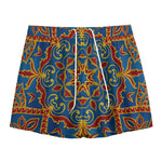 Bohemian Indian Mandala Pattern Print Mesh Shorts
