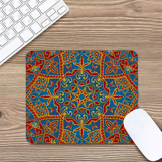 Bohemian Indian Mandala Pattern Print Mouse Pad