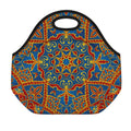 Bohemian Indian Mandala Pattern Print Neoprene Lunch Bag