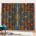 Bohemian Indian Mandala Pattern Print Pencil Pleat Curtains
