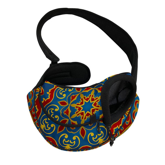 Bohemian Indian Mandala Pattern Print Pet Sling Carrier