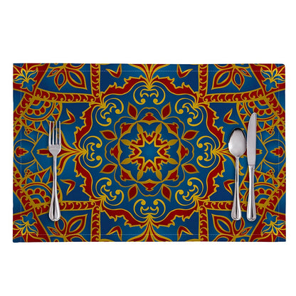 Bohemian Indian Mandala Pattern Print Placemat