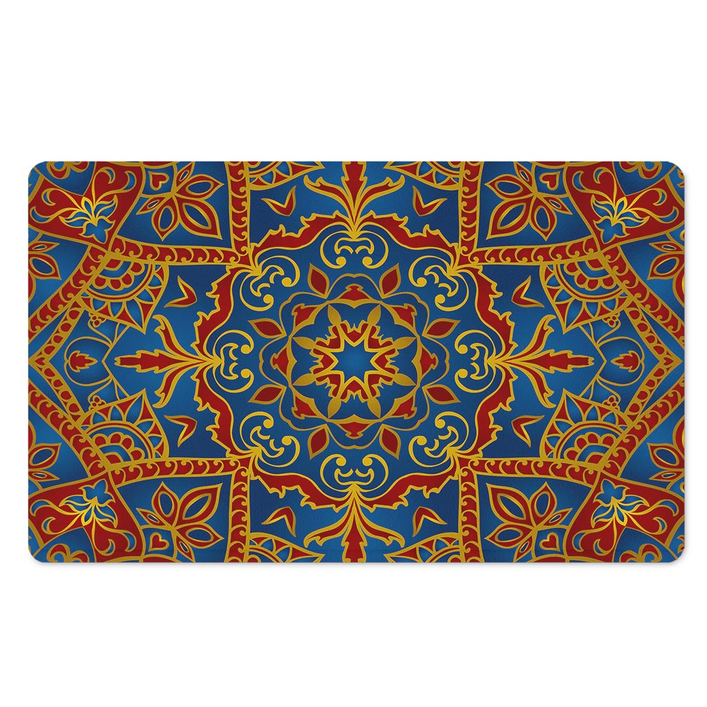 Bohemian Indian Mandala Pattern Print Polyester Doormat