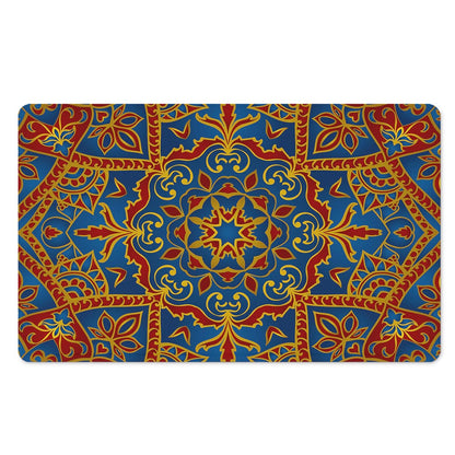 Bohemian Indian Mandala Pattern Print Polyester Doormat