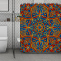 Bohemian Indian Mandala Pattern Print Polyester Shower Curtain