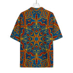 Bohemian Indian Mandala Pattern Print Rayon Hawaiian Shirt