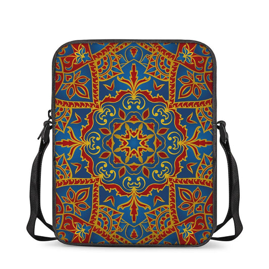 Bohemian Indian Mandala Pattern Print Rectangular Crossbody Bag