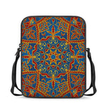 Bohemian Indian Mandala Pattern Print Rectangular Crossbody Bag