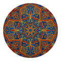 Bohemian Indian Mandala Pattern Print Round Blanket