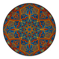 Bohemian Indian Mandala Pattern Print Round Floor Mat
