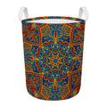 Bohemian Indian Mandala Pattern Print Round Laundry Basket