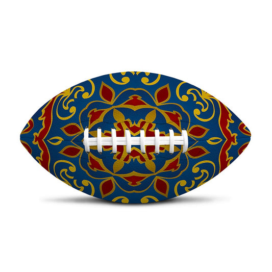 Bohemian Indian Mandala Pattern Print Rugby Ball