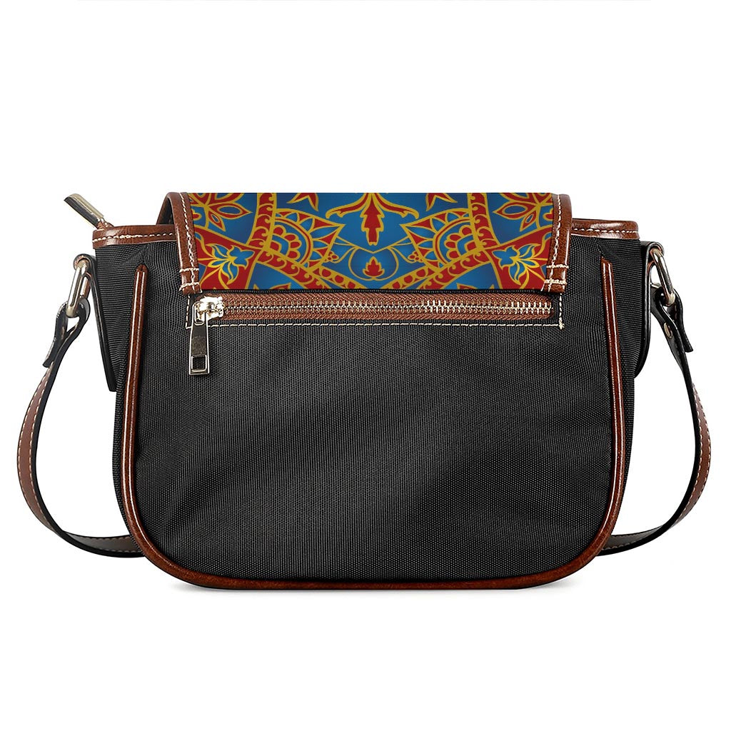 Bohemian Indian Mandala Pattern Print Saddle Bag