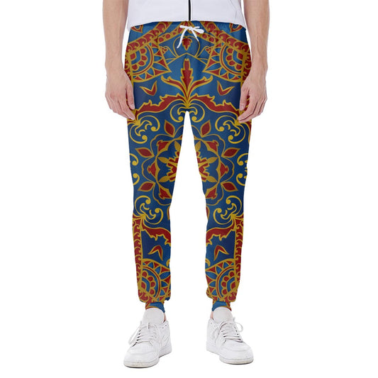 Bohemian Indian Mandala Pattern Print Scuba Joggers