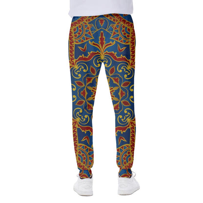 Bohemian Indian Mandala Pattern Print Scuba Joggers