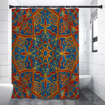 Bohemian Indian Mandala Pattern Print Shower Curtain