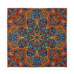 Bohemian Indian Mandala Pattern Print Silk Bandana
