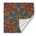 Bohemian Indian Mandala Pattern Print Silk Bandana
