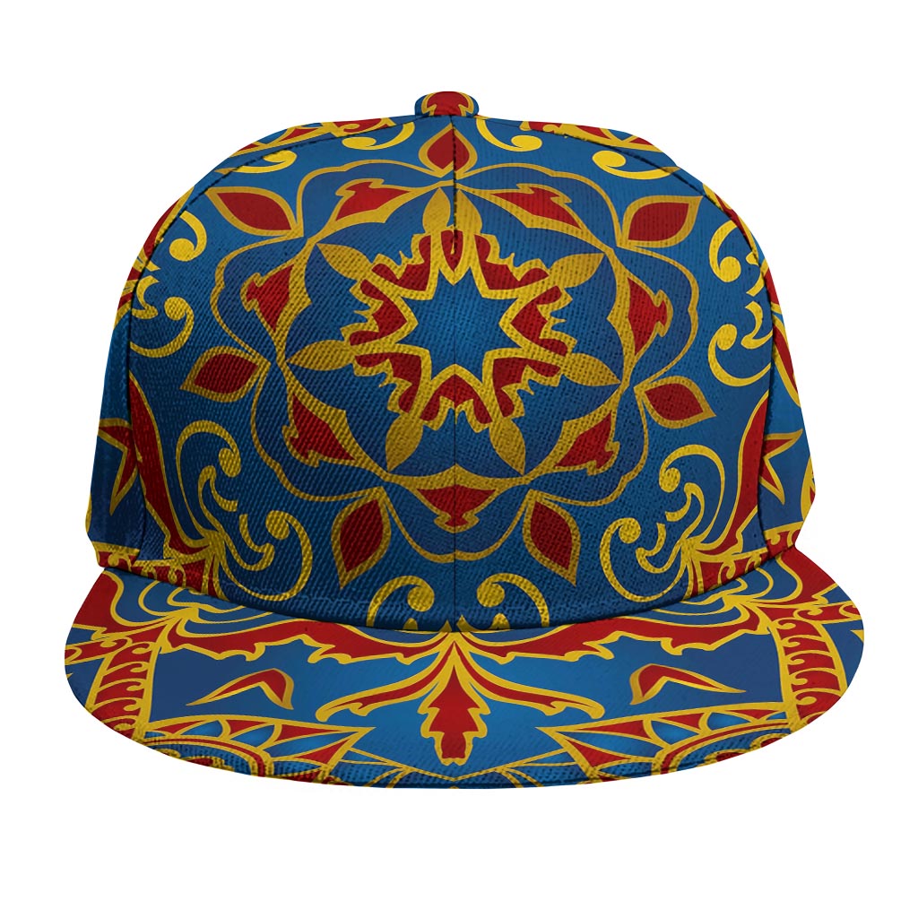 Bohemian Indian Mandala Pattern Print Snapback Cap
