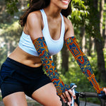 Bohemian Indian Mandala Pattern Print Sun Protection Arm Sleeves