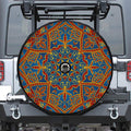 Bohemian Indian Mandala Pattern Print Tire Cover With Camera Hole