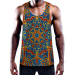 Bohemian Indian Mandala Pattern Print Training Tank Top