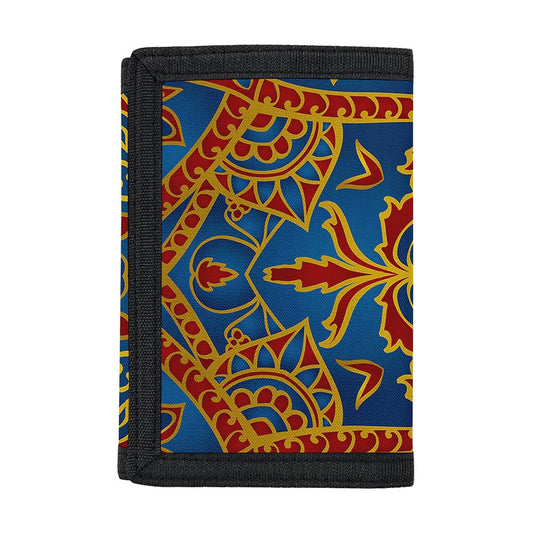 Bohemian Indian Mandala Pattern Print Trifold Wallet