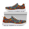 Bohemian Indian Mandala Pattern Print White Running Shoes