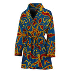 Bohemian Indian Mandala Pattern Print Women's Bathrobe