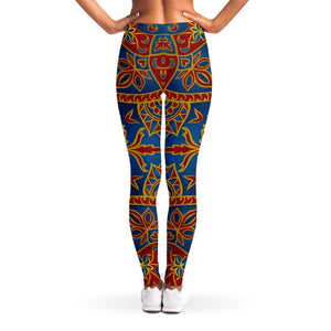 Bohemian Indian Mandala Pattern Print Women's Leggings